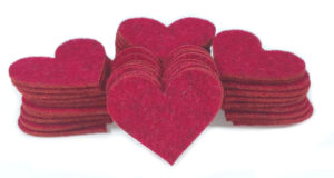 Serduszka do Ozdabiania 6cm 50 sztuk